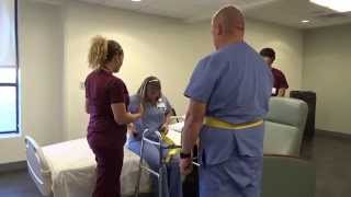 Physical Therapy Transfer Training  How To Transfer From Wheelchair To Bed [upl. by Vasta]