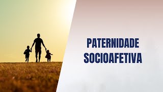 Paternidade socioafetiva [upl. by Auqinahs678]