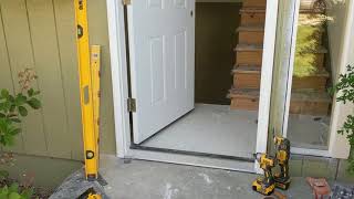 Jeld Wen Front Door Installation  Really crappy products and craftsmanship PART 1 [upl. by Brenna460]