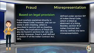 What is Difference Between Fraud amp Misrepresentation [upl. by Eenahc743]