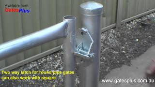 Gate Latch 2 way for round pipe and square [upl. by Nivak]