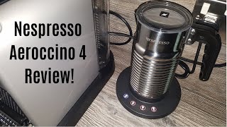 Nespresso Aeroccino 4 Milk Frother Review  Worth upgrading from the Aeroccino 3 [upl. by Ennasor832]