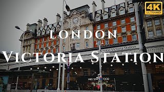 London Victoria Station Walk Through England 4K [upl. by Jarred]