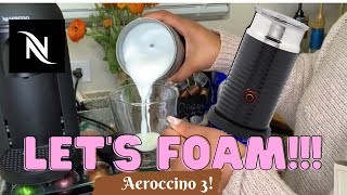 How To Foam Milk With Aeroccino 3 Make Coffee With Foam Tips amp Tricks  Easy Foamed Latte Recipe [upl. by Etti]