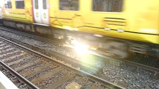 Merseyrail 507 009 making arcs at Birkdale station [upl. by Ware744]