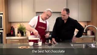 How to make a hot chocolate using an aerolatte milk frother [upl. by Annora]